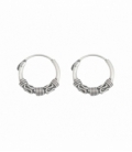 Créoles Argent Bali 12 X 1.5mm Prix Paire