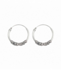 Créoles Argent Bali 16 X 1.5mm Prix Paire