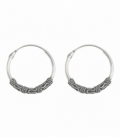 Créoles Argent Bali 18 X 1.5mm Prix Paire