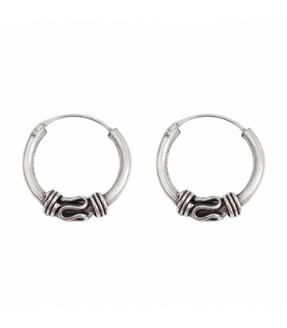 Créoles Argent Bali 16 X 2mm Prix Paire