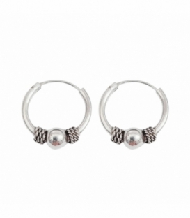 Créoles Argent Bali 16 X 2mm Prix Paire