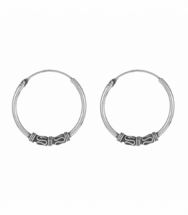 Créoles Argent Bali 20 X 1.5mm Prix Paire