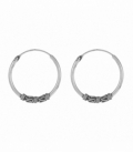 Créoles Argent Bali 20 X 1.5mm Prix Paire