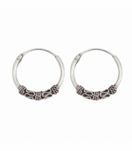 Créoles Argent Bali 16 X 1.5mm Prix Paire