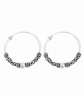 Créoles Argent Bali 14 X 1.5mm Prix Paire