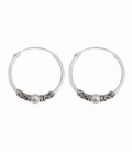 Créoles Argent Bali 22 X 1.5mm Prix Paire