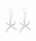 Boucles d'oreilles Créoles Argent Étoile de Mer 20mm