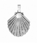 Pendentif Argent Coquillage 30mm