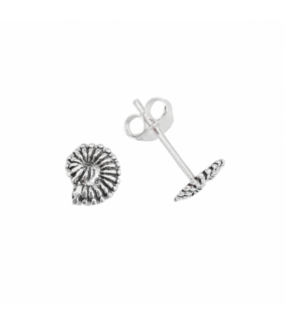 Pendiente Plata Caracola Mar 7mm Precio Par