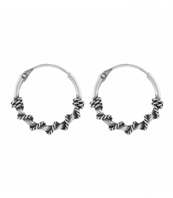 Créoles Argent Bali 16 X 1.2mm Prix Paire