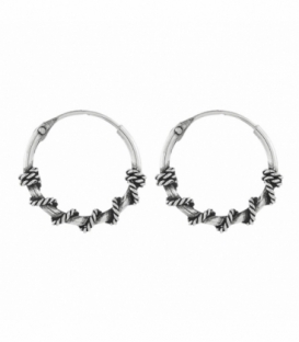 Créoles Argent Bali 16 X 1.2mm Prix Paire