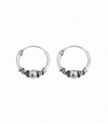 Créoles Argent Bali 10 X 1.2mm Prix Paire