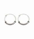 Créoles Argent Bali 14 X 1.2mm Prix Paire