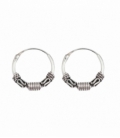 Créoles Argent Bali 12 X 1.2mm Prix Paire