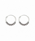 Créoles Argent Bali 12 X 1.2mm Prix Paire