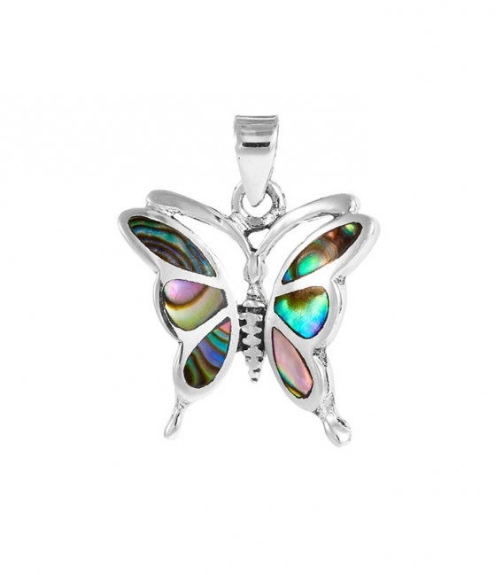 Colgante Plata Mariposa Piedra 1,80cm