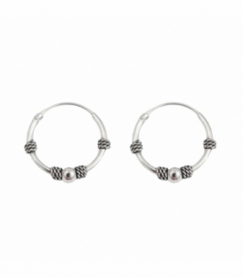 Créoles Argent Bali 14 X 1.2mm Prix Paire