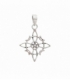 Pendentif Argent Noeud de Sorcière avec Pentagramme 20mm