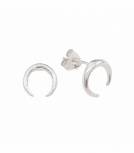 Boucles d'oreilles Argent Lune Inversée Ø9mm Prix Paire