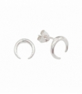 Boucles d'oreilles Argent Lune Inversée Ø9mm Prix Paire