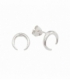 Boucles d'oreilles Argent Lune Inversée Ø9mm Prix Paire