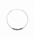 Aro Bali Plata 35 X 1.2mm Precio Par