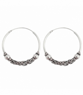 Créoles Bali Argent 25 X 1.5mm Prix Paire