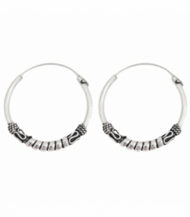 Créoles Argent Bali 22 X 1.5mm Prix Paire