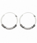 Créoles Argent Bali 22 X 1.5mm Prix Paire