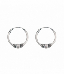 Créoles Argent Bali 14 X 1.5mm Prix Paire