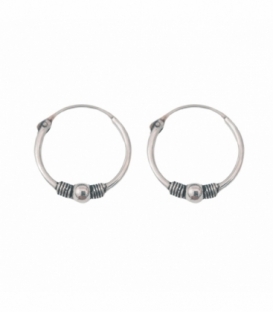 Créoles Argent Bali 16 X 1.2mm Prix Paire