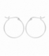 Boucles d'oreilles Argent Lisse 1.2mm Prix Paire