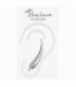 Boucles d'oreilles Argent Grimpeur Plume Vieilli Prix Paire