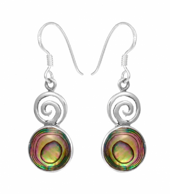 Boucles d'oreilles Argent Spirale Avalon 18 X 10mm Prix Paire