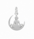 Pendentif Argent Bouddha Sur La Lune 13mm