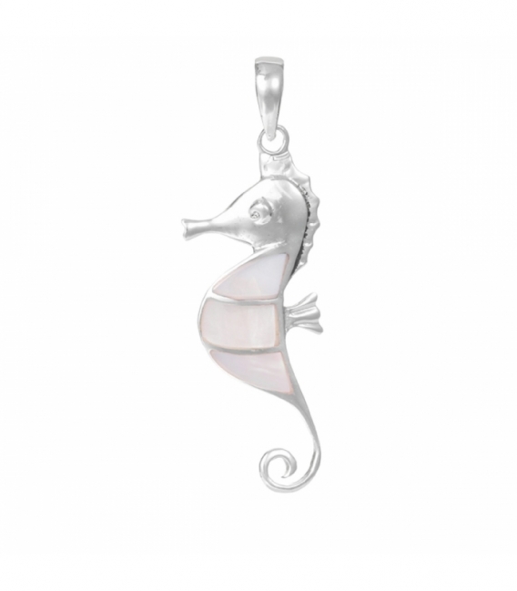 Pendentif Argent Hippocampe 32mm