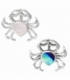 Pendentif Argent Crabe Pierre 16mm