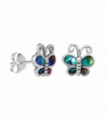 Boucles d'oreilles Argent Papillon Avalon 9mm Prix Paire