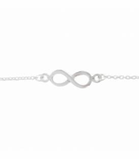 Pulsera Plata Infinito 16,5+2,5cm