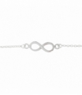 Bracelet Argent Infini 16,5cm+2,5cm