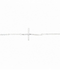 Bracelet Argent Croix 16+3cm