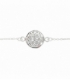 Bracelet Argent Fleur Vie 16+2cm