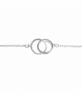 Bracelet Argent Karma 16+3cm