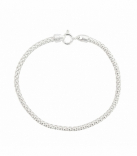 Pulsera Plata Cordon 17cm