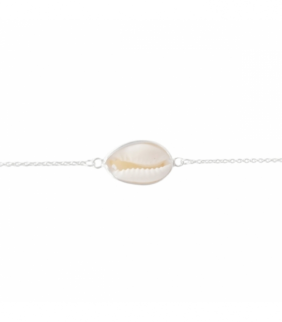 Bracelet Argent Coquille 16+3cm