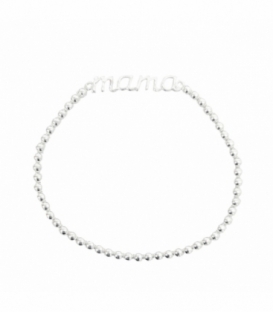 Bracelet Argent Mama Elastique