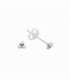 Boucles d'oreilles Argent Trois Boules. Prix Paire