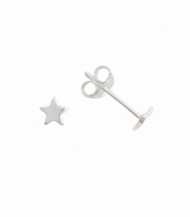 Boucles d'oreilles Argent Étoile Mini. Prix Paire