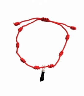 Pulsera Hilo Rojo 7 Nudos Puño Higa