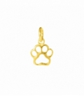 Pendentif Argent Empreinte Chien 9mm Recouverte